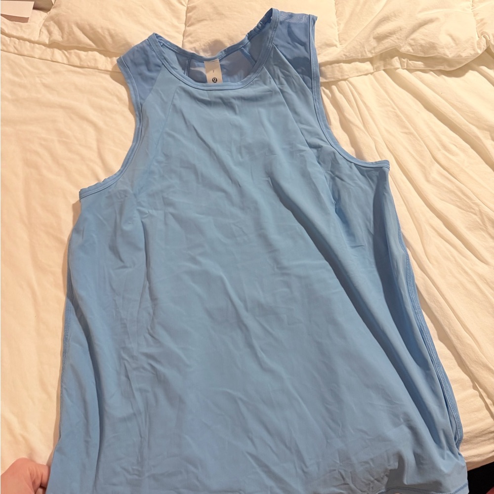 Lululemon Athletica Sculpt Light Blue Tank Top